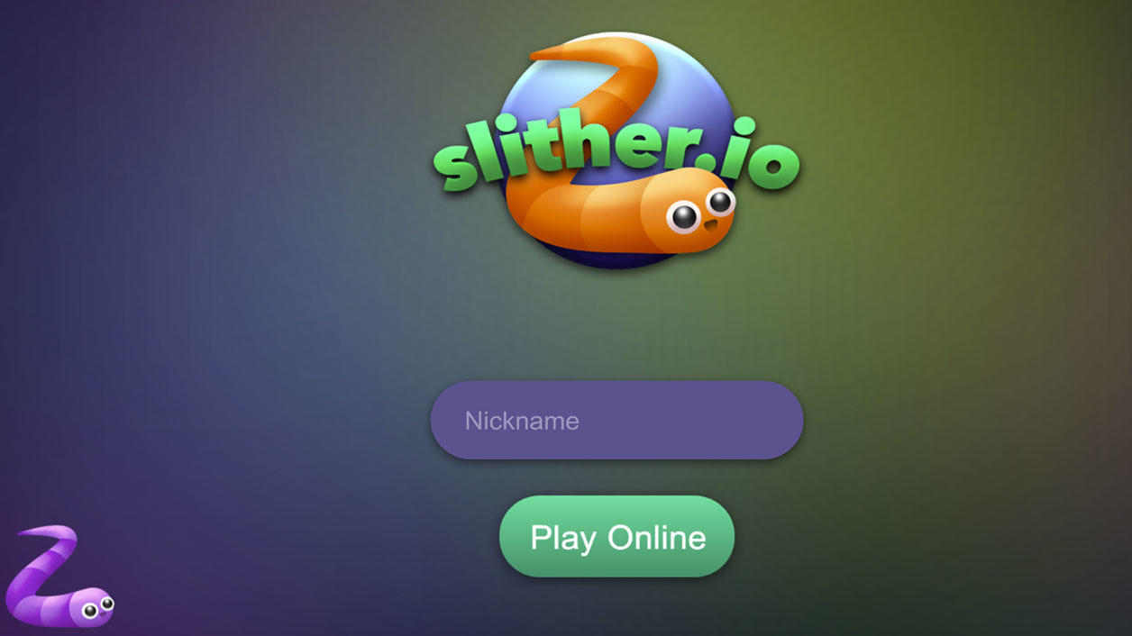 Screenshot of the video of slither.io