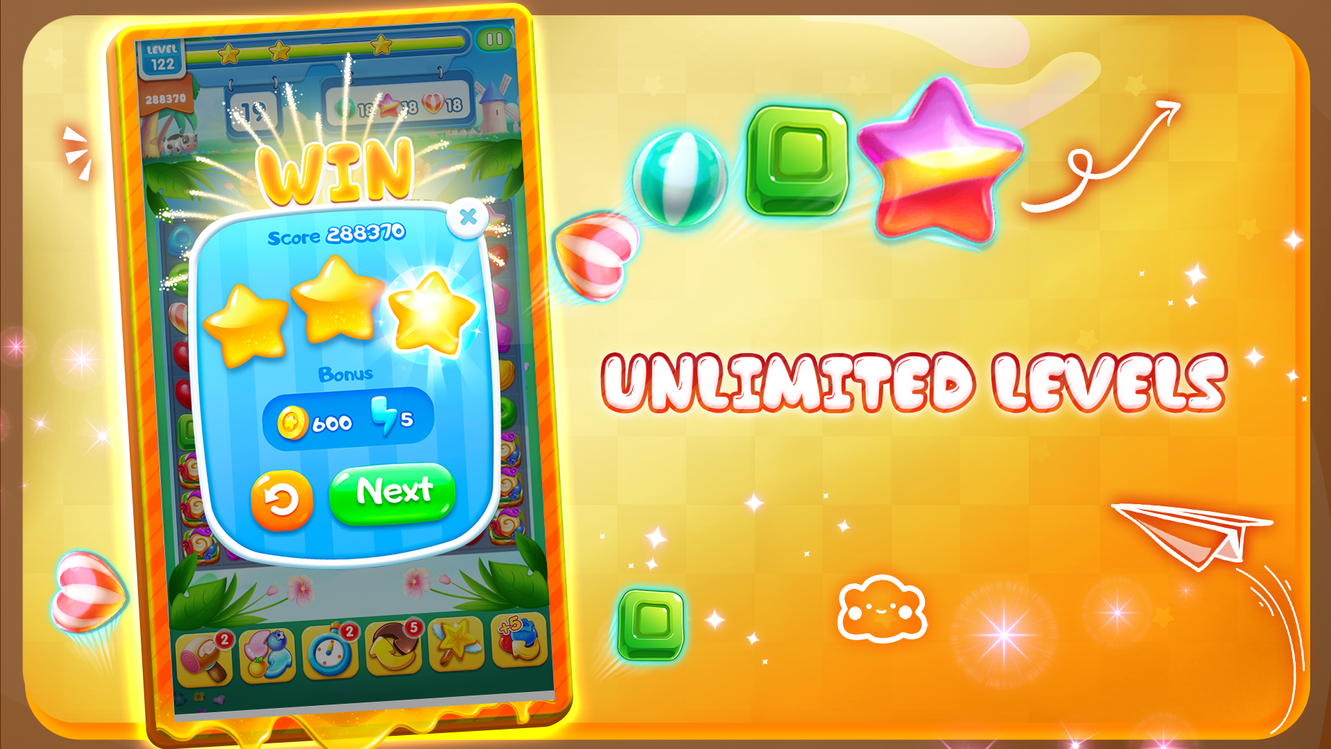 Stream Blast Candies and Win Levels with Download Games Candy