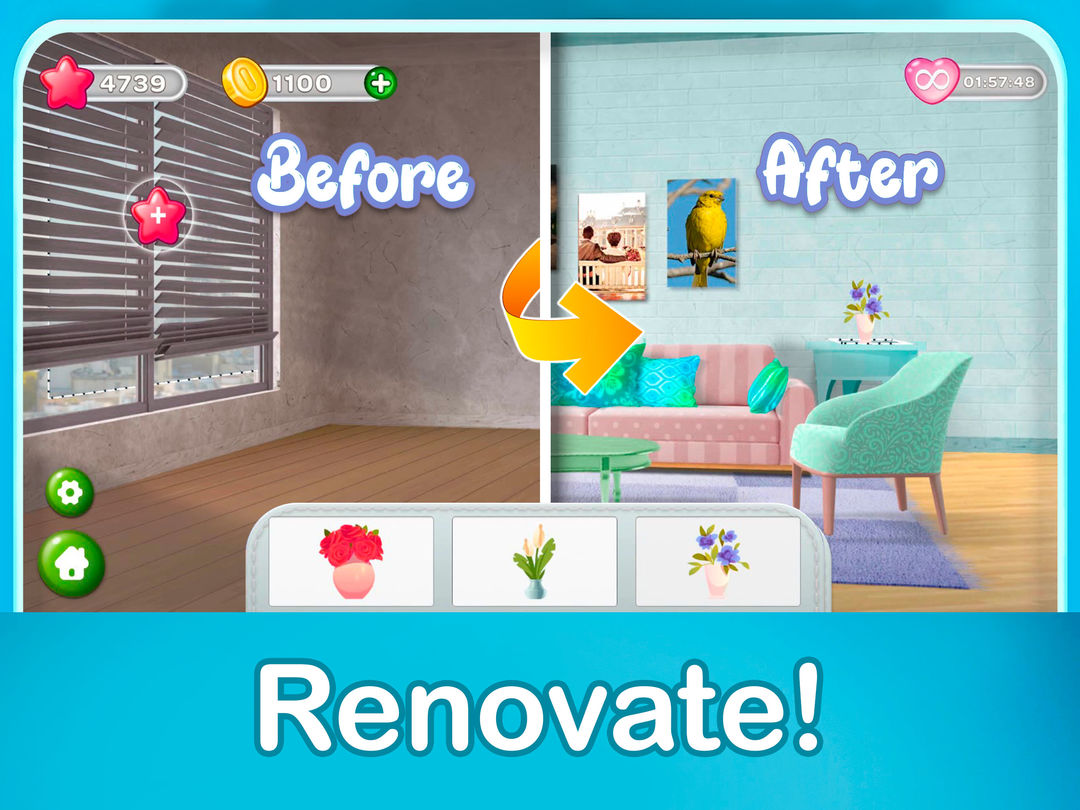 Home Design Redecoration遊戲截圖