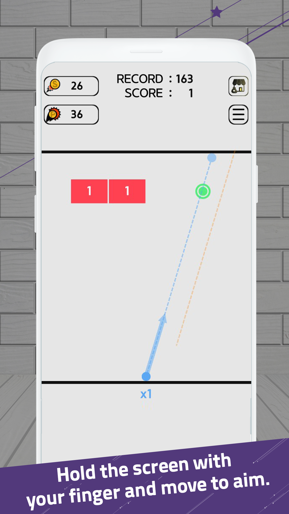 Screenshot 1 of ปัด Brick Breaker 1.8.2