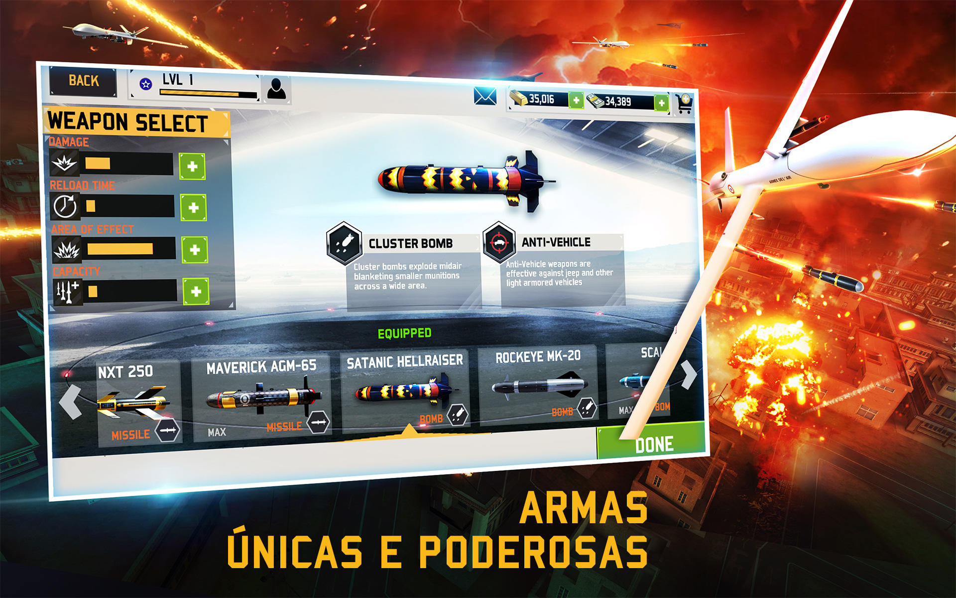 Captura de Tela do Jogo DRONE SHADOW STRIKE 3