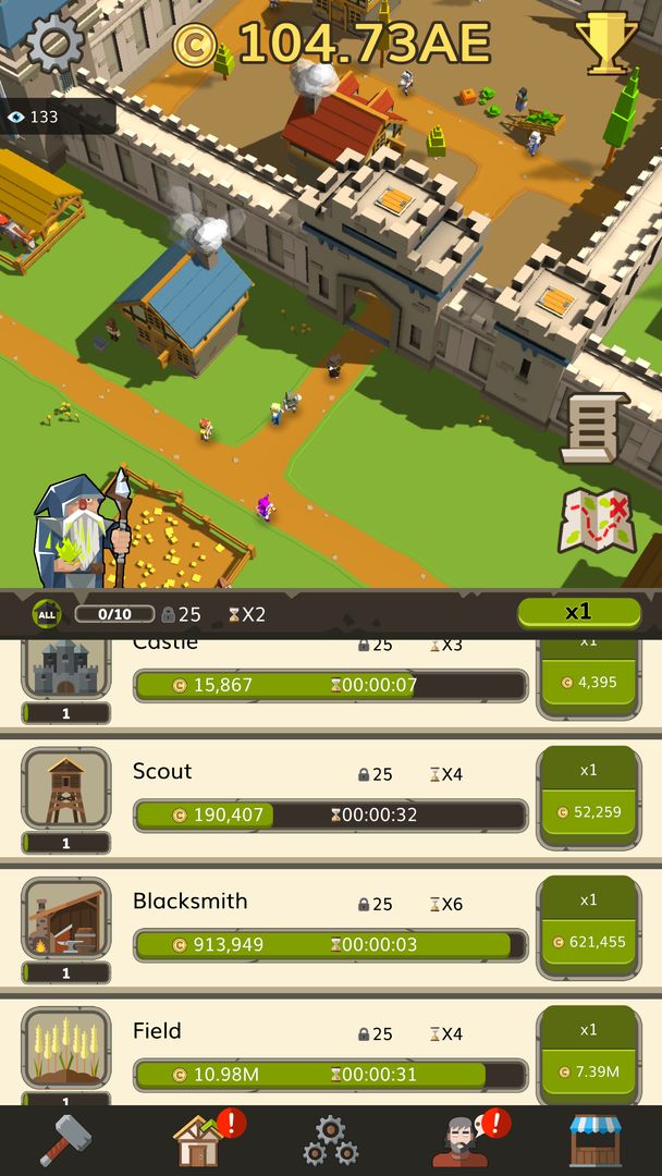 Screenshot of Medieval: Idle Tycoon Game