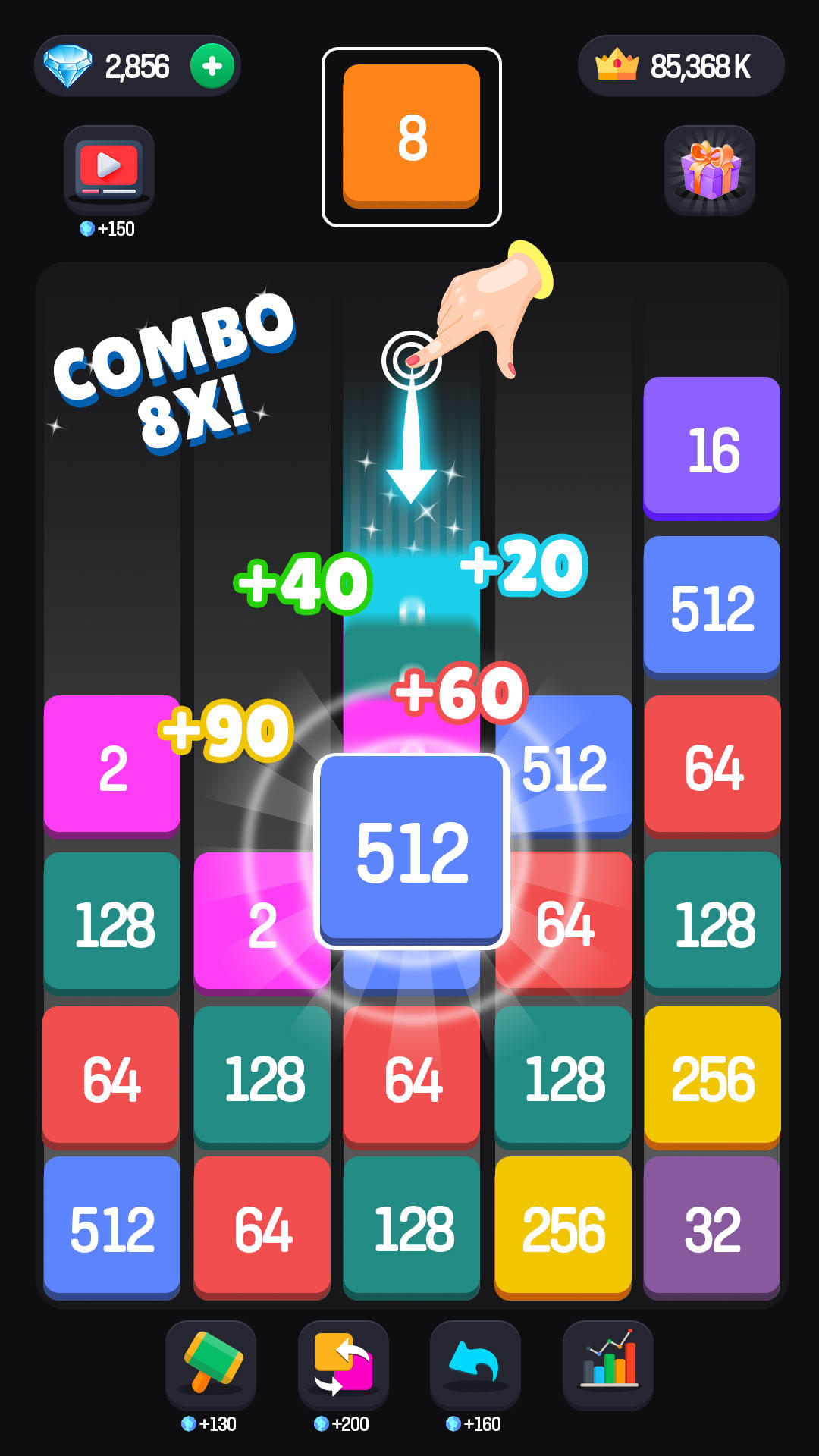 Screenshot of 2048 Number Games: Merge Block