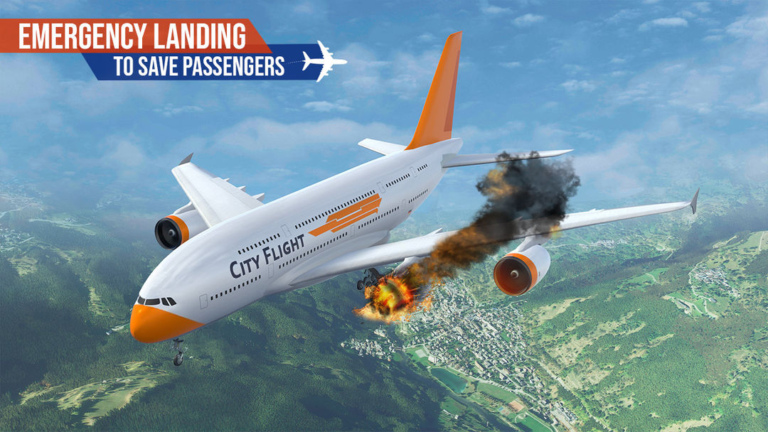 도시 비행기 조종사 비행: 비행기 게임 게임 스크린 샷