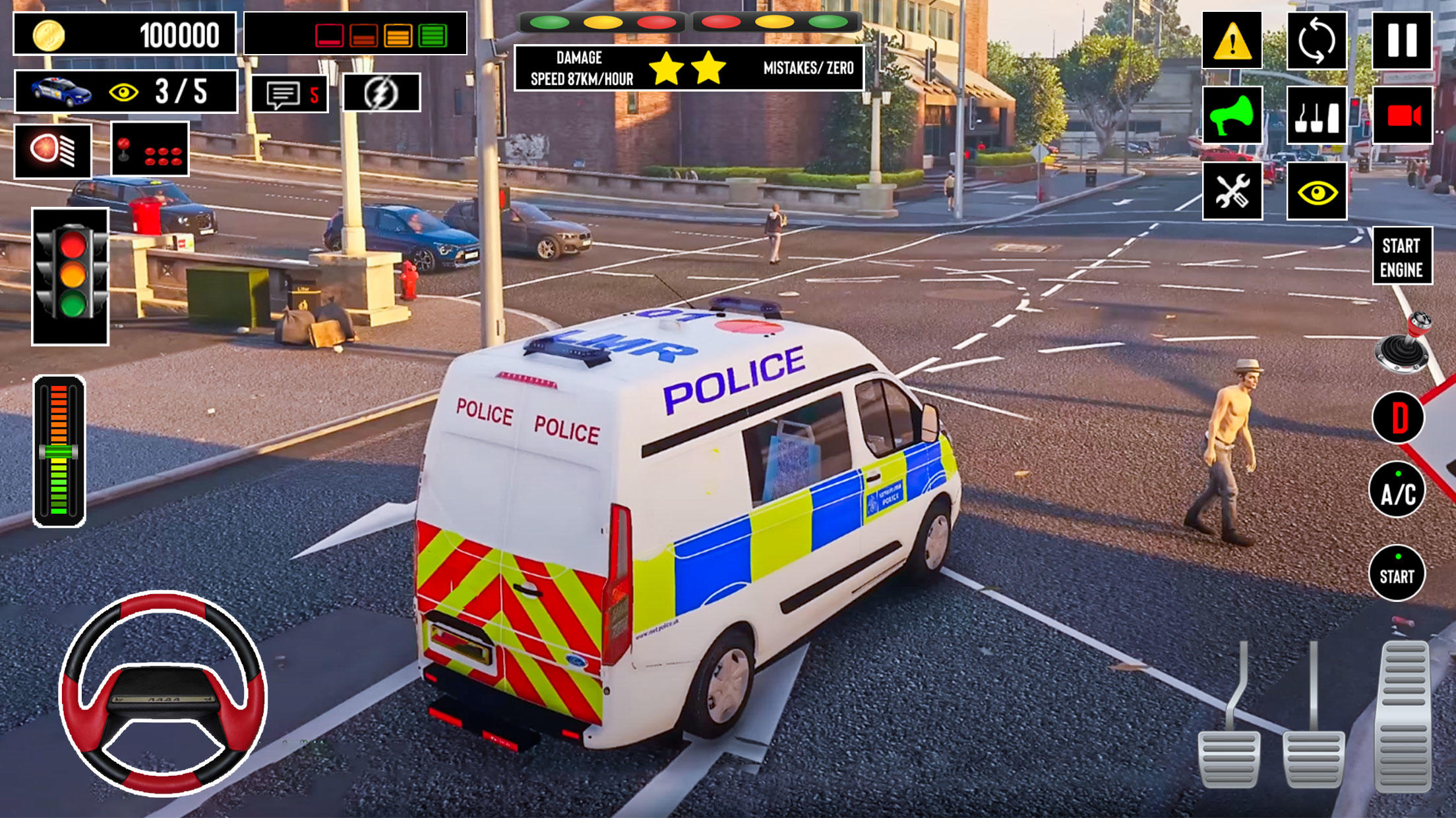 Captura de Tela do Jogo US Police Van Simulator