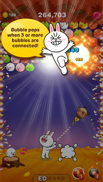 LINE Bubble! Game Screenshot