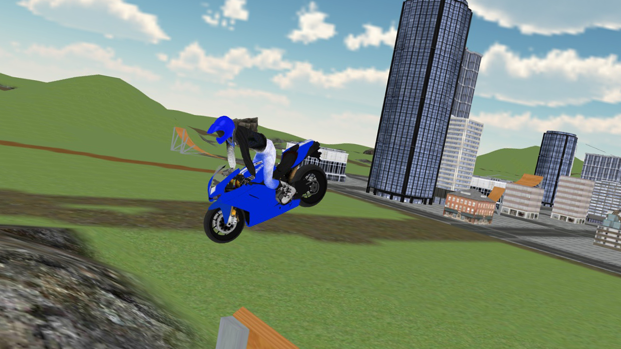 Cuplikan Layar Game Extreme Motorbike Jump 3D