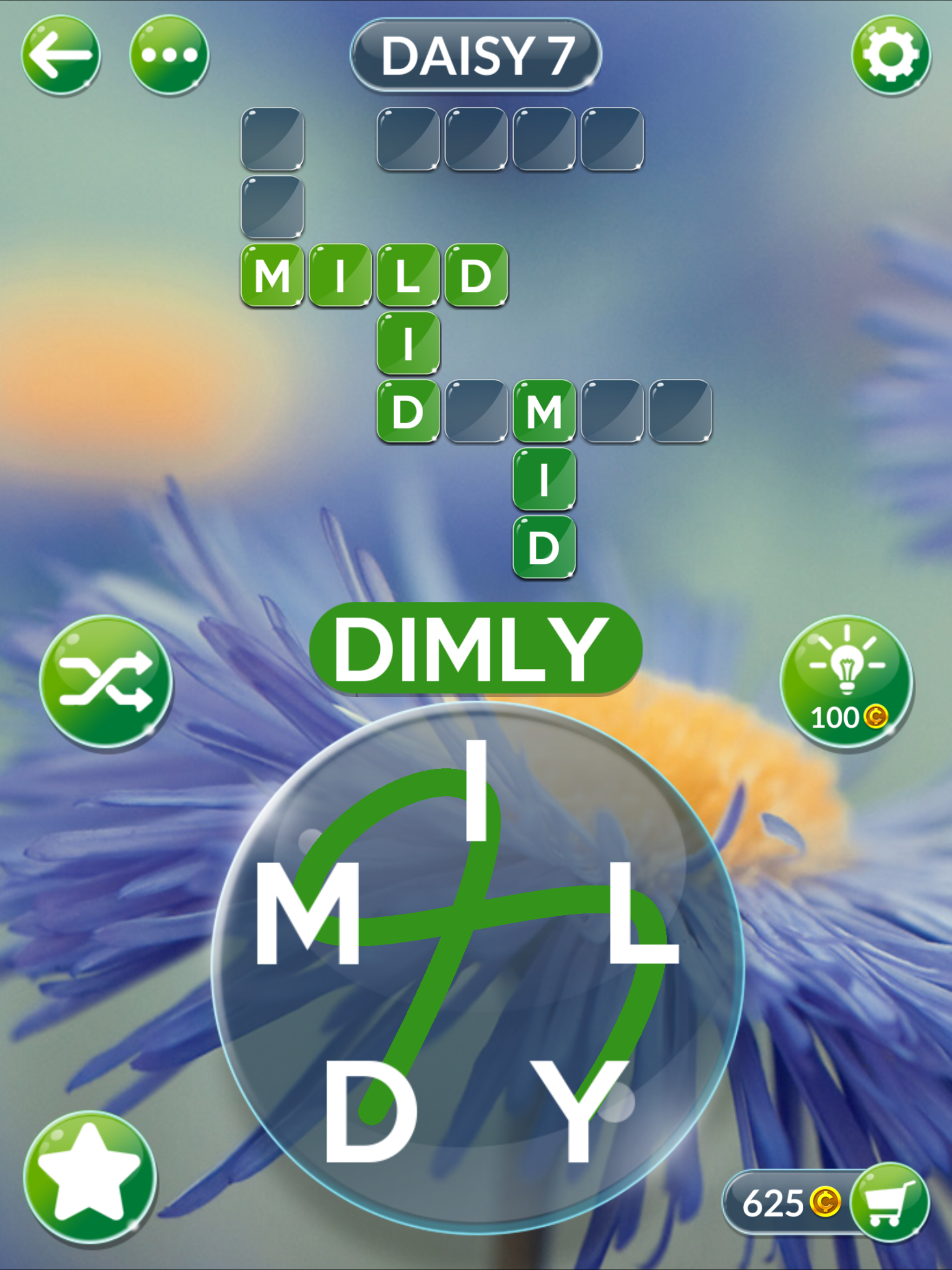 Wordscapes In Bloom Game Screenshot