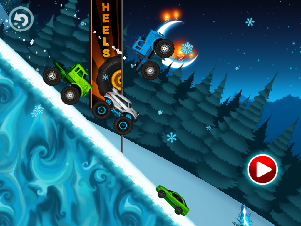 Cuplikan Layar Game Monster Truck Winter Racing