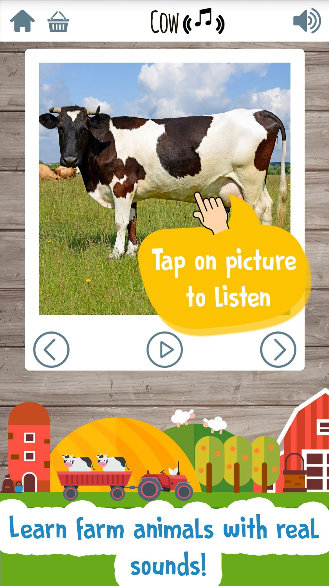 Cuplikan Layar Game Kids Farm Game: Toddler Games
