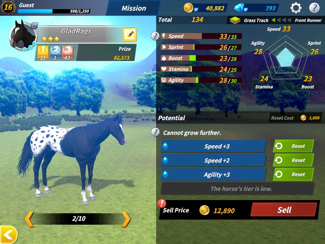 Screenshot of Derby Life : Horse racing