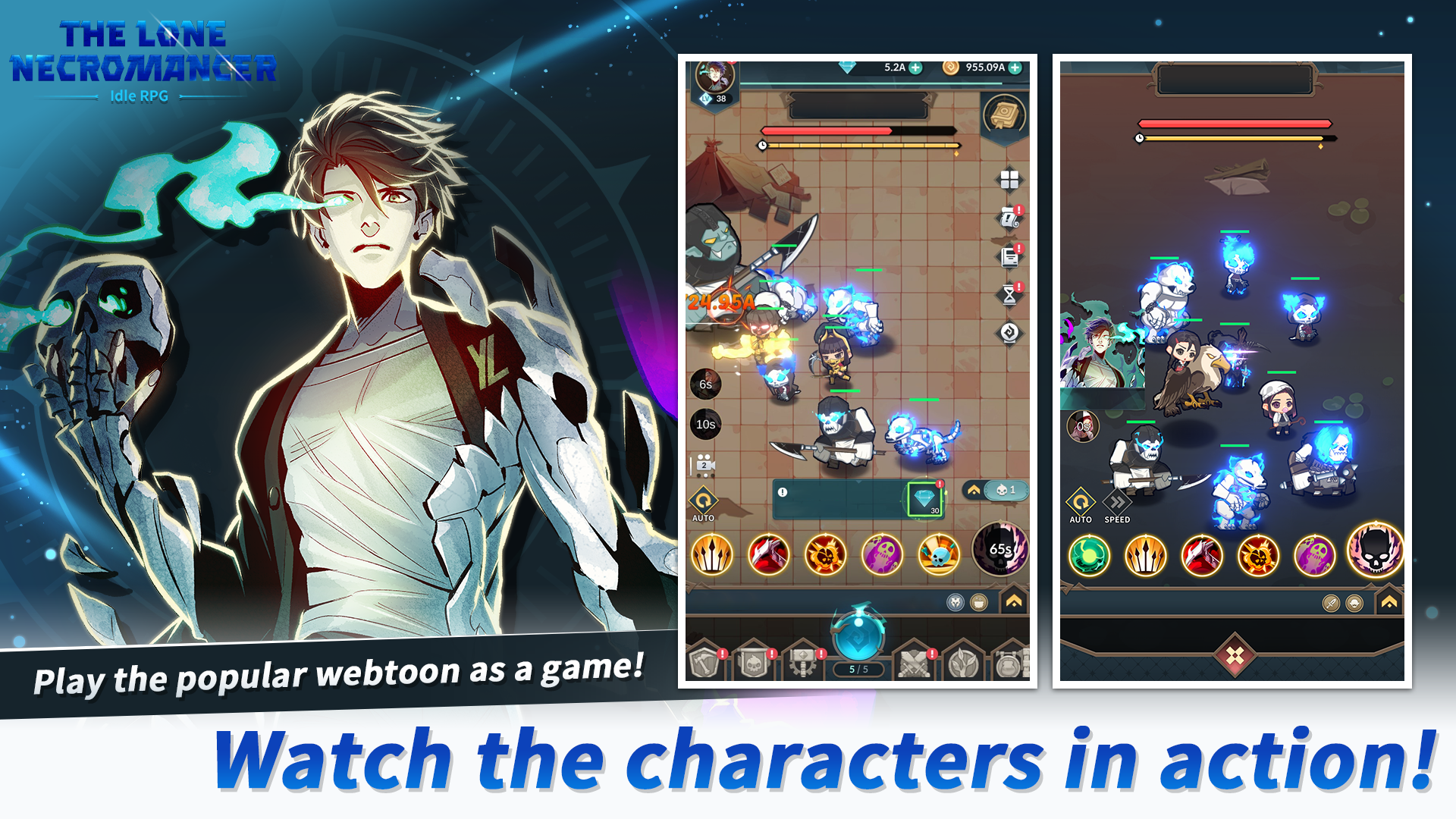The Lone Necromancer: Idle RPG Game Screenshot
