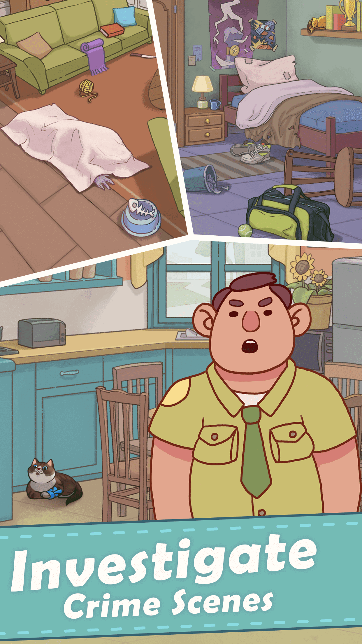 Puzzle Town: Merge Crime Scene Game Screenshot