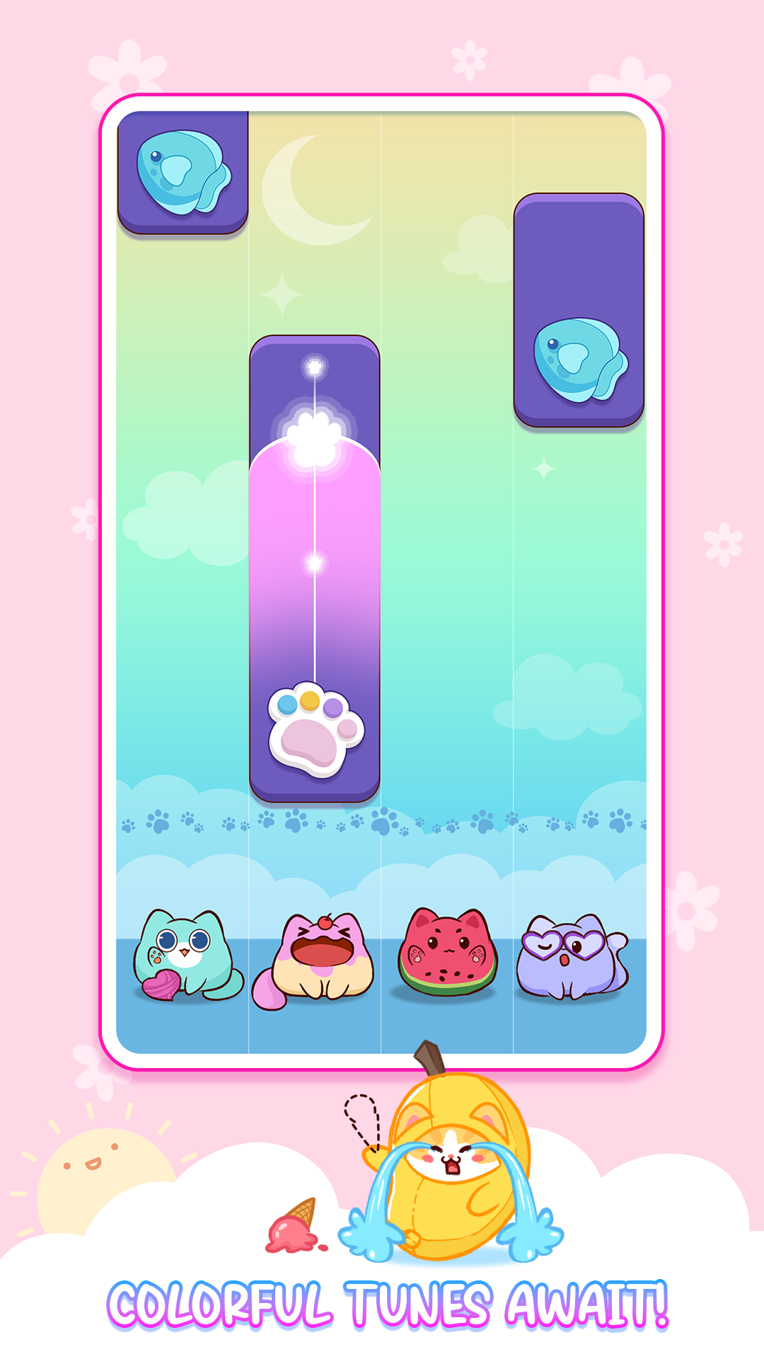 Cat Tiles: Cute Piano Game Game Screenshot