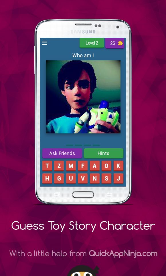 Guess Toy Story Character screenshot game