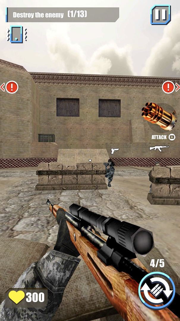 Counter Terrorist Strike: 최신 군사 모던컴뱃 슈팅 게임 게임 스크린 샷