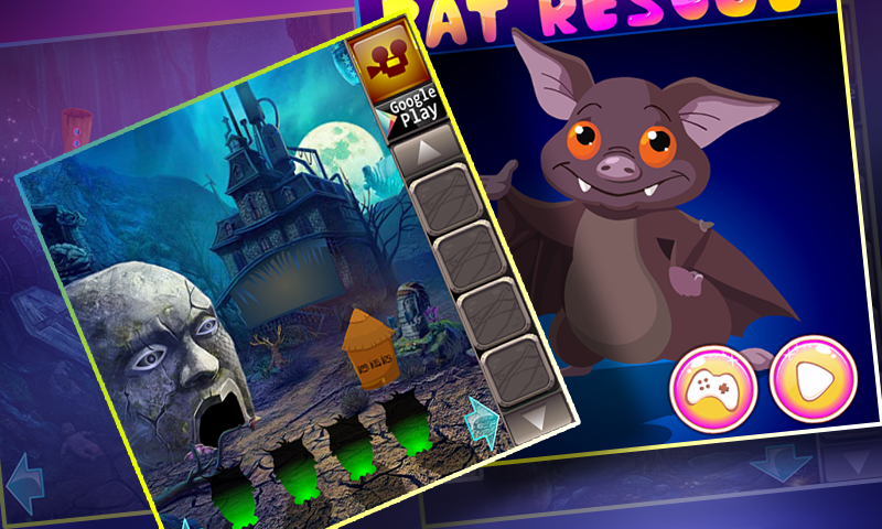 Best Escap Game 422 - Bat Rescue Game Game Screenshot