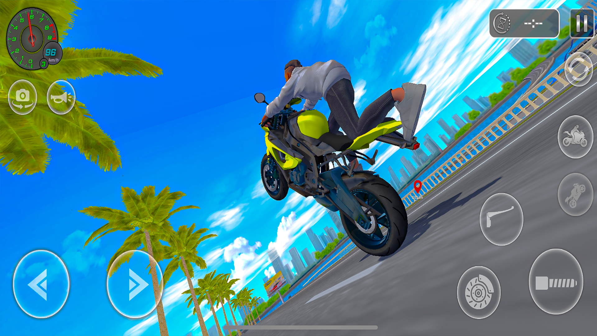 Captura de Tela do Jogo Bike Delivery Game 3D