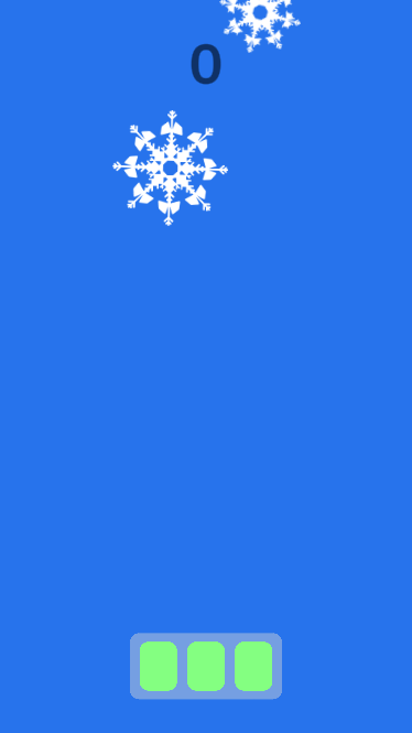 Snowflake Catcher Game Screenshot