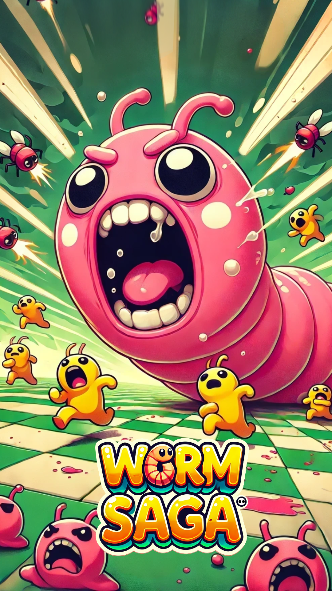 Worm Saga Game Screenshot