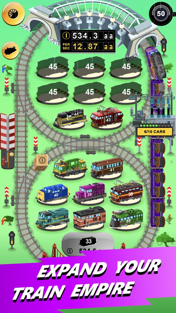 Train Merger - Best Idle Game 게임 스크린 샷