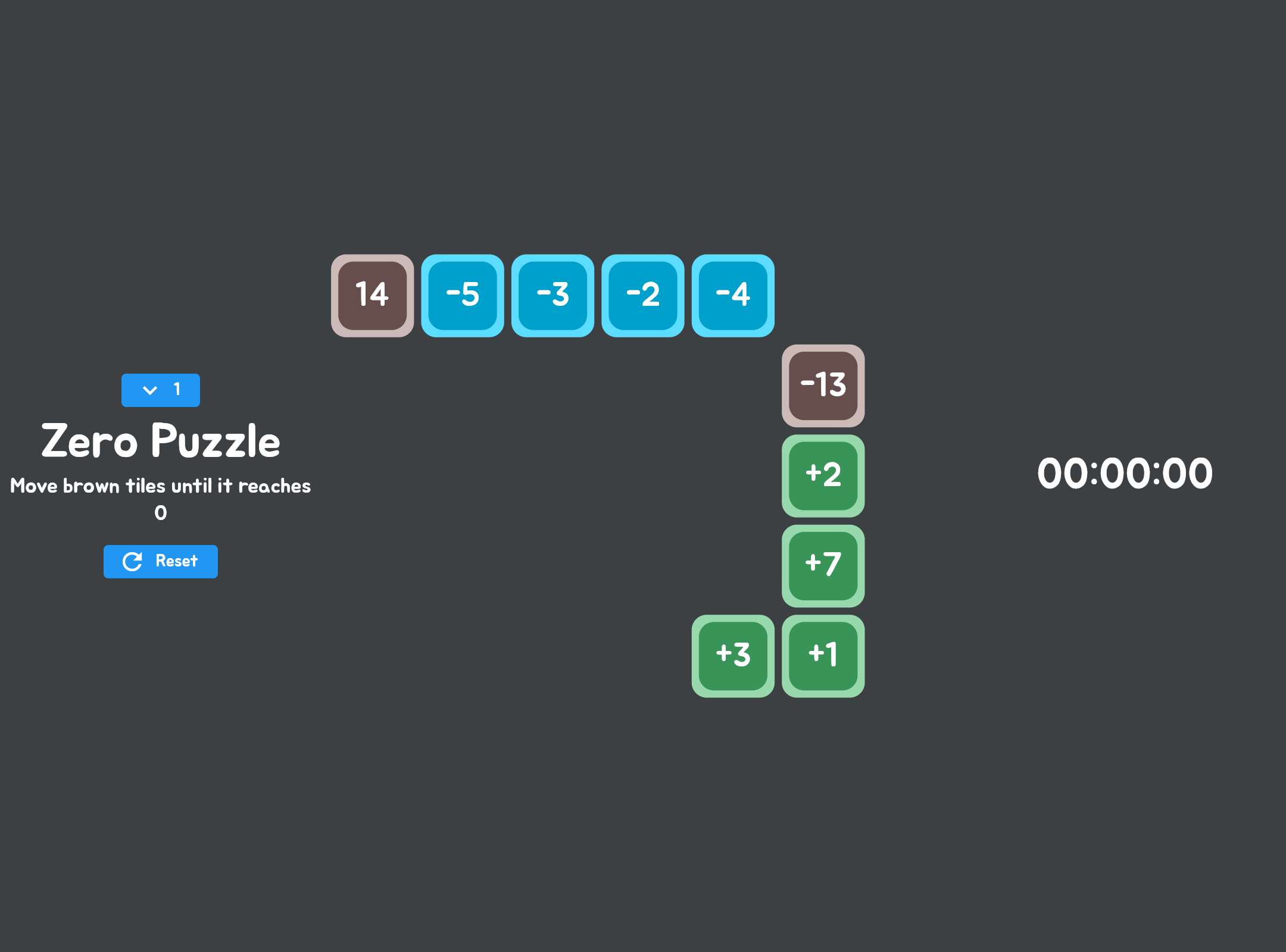 Zero Puzzle Game Screenshot