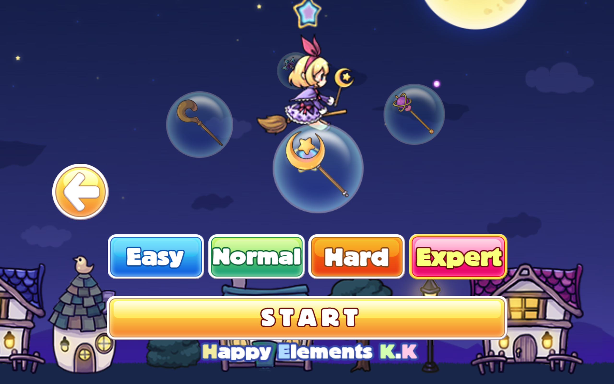 Cuplikan Layar Game Flight of the Girl Witch