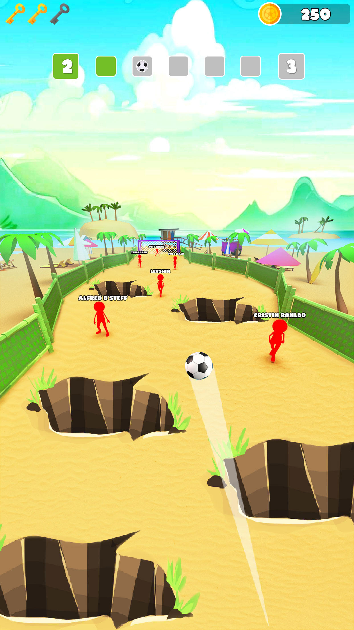 Скриншот игры Wonder Goal: Fun Football Kick