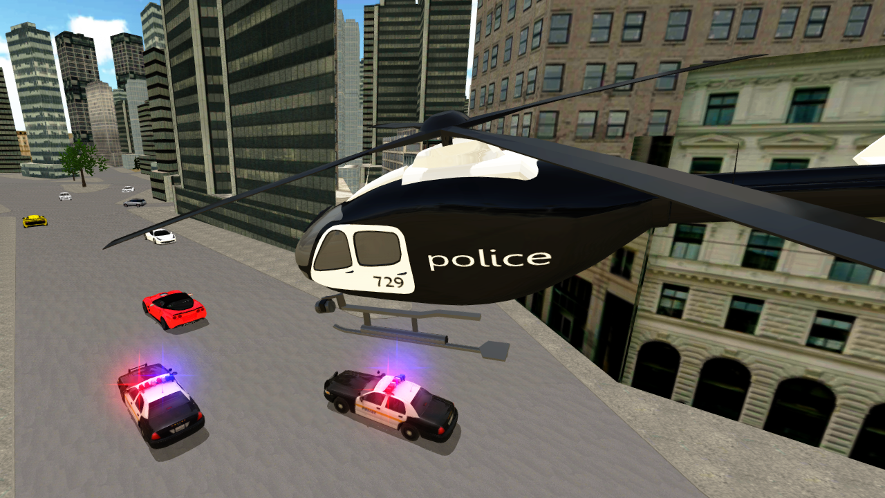 Police Helicopter Simulator Game Screenshot