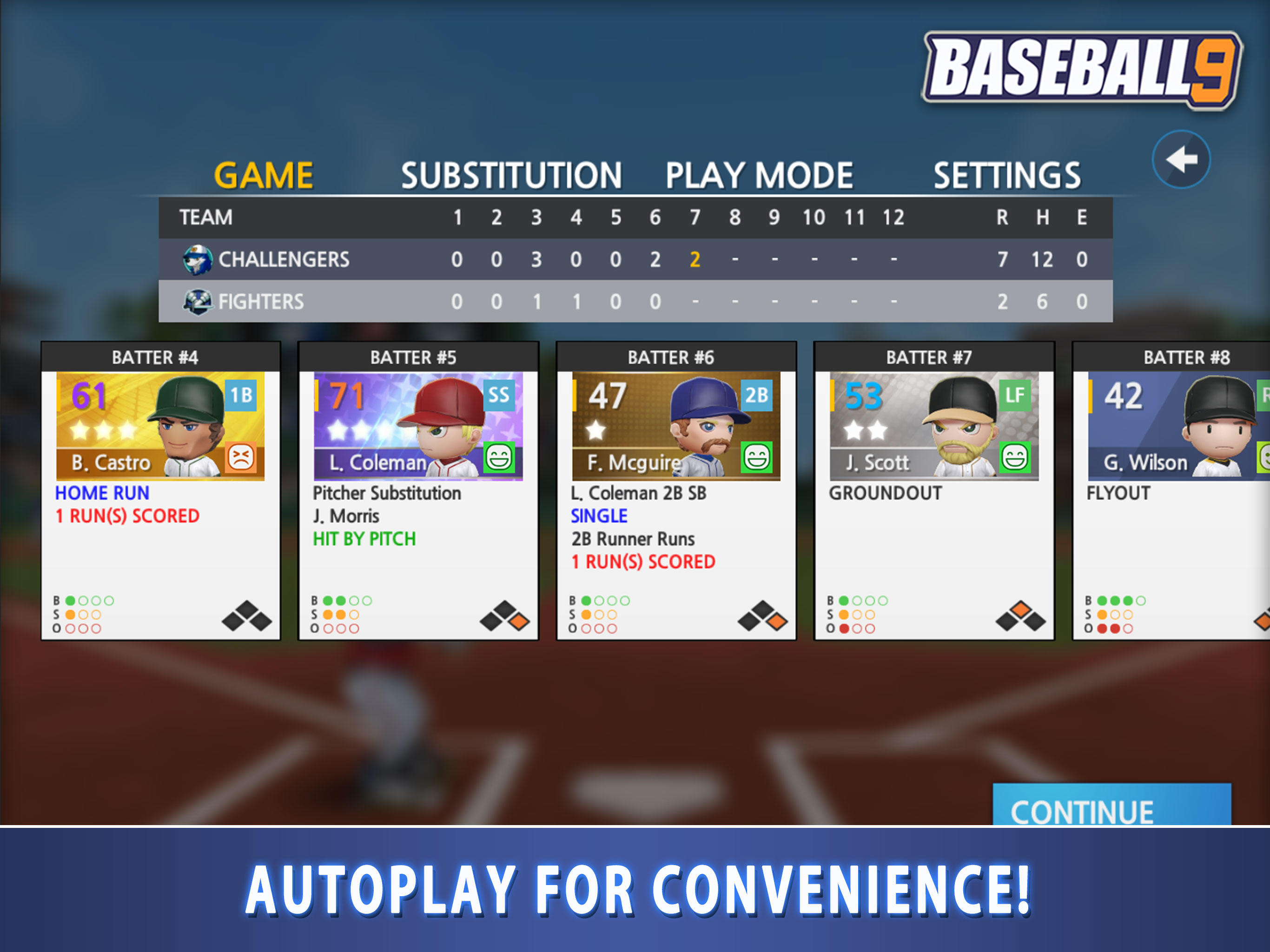 Baseball 9: Player Upgrades - Max Level Upgrade! 