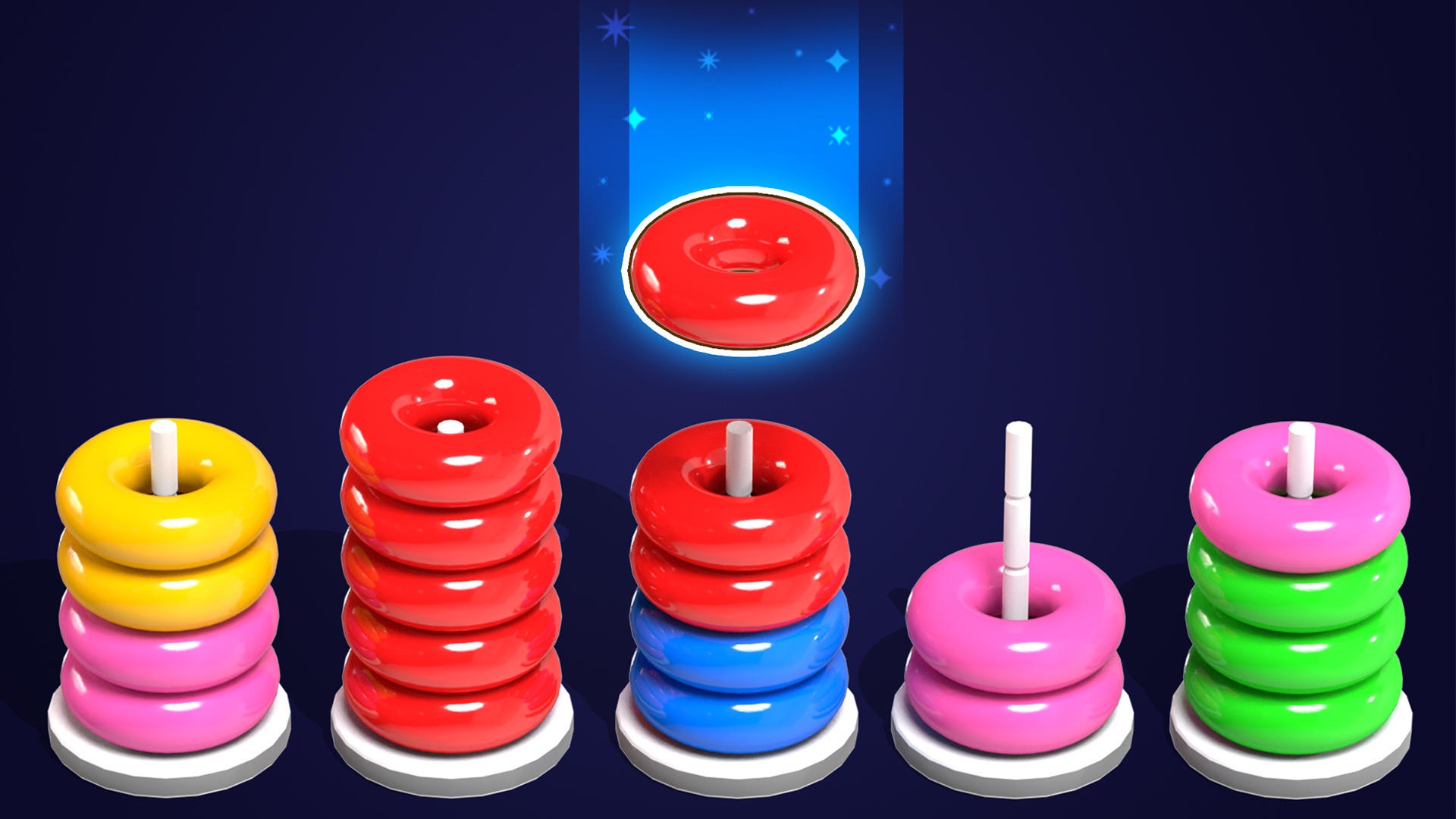 Color Hoop Sort - Color Sort Game Screenshot