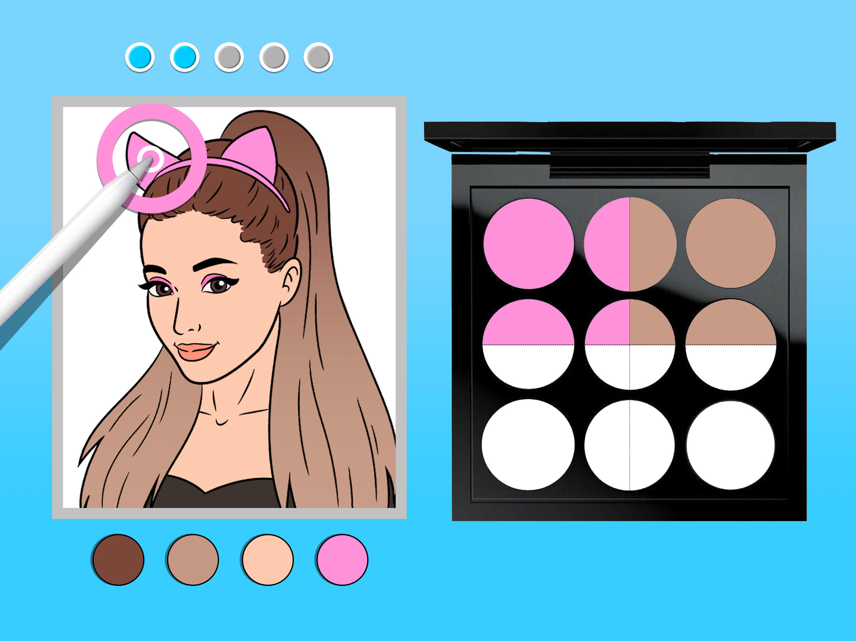 Makeup Kit: DIY Dress Up Games Game Screenshot