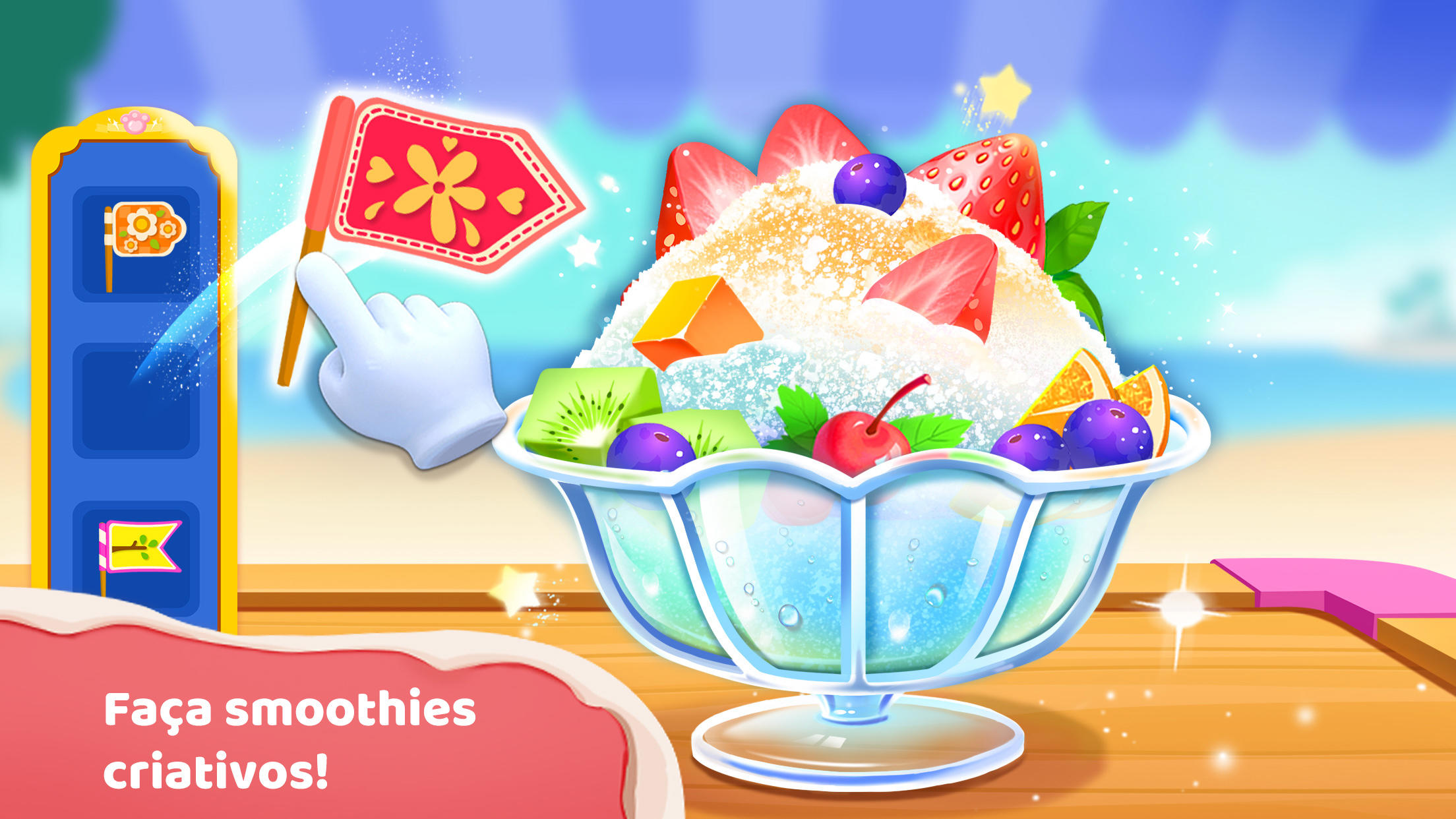 Captura de Tela do Jogo Sorveteria do Bebê Panda