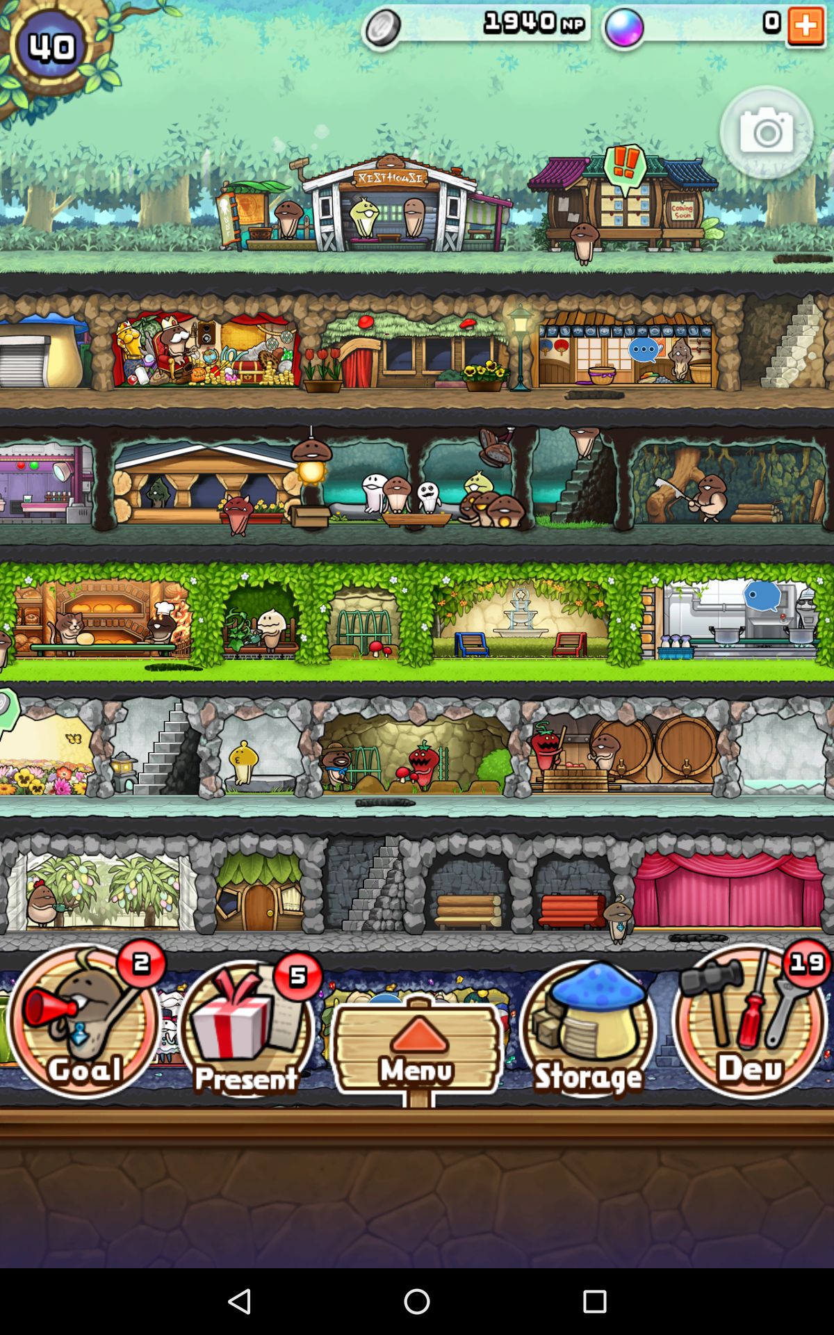 Captura de Tela do Jogo Funghi's Den