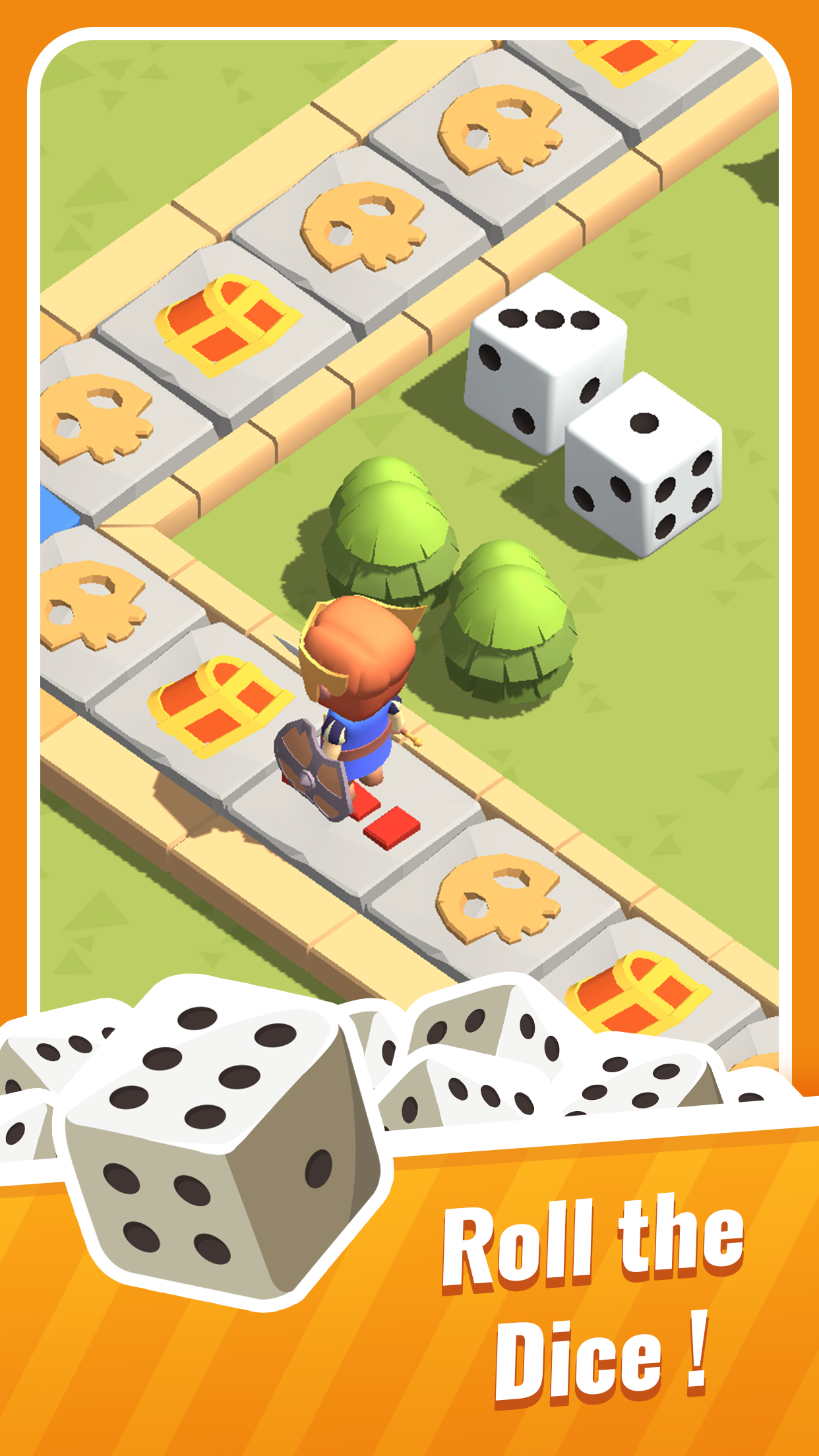 Knight GO! - Dice Adventures Game Screenshot