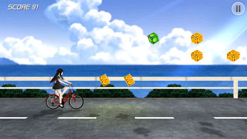 单车少女-阳光海滩 Game Screenshot