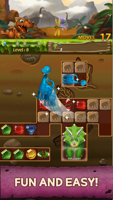 Jewels Dino Age ภาพหน้าจอเกม