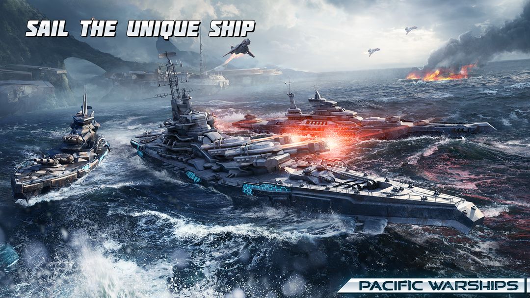 Screenshot of Pacific Warships: Naval PvP