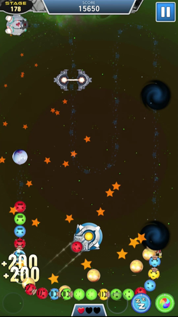 SpaceBlockBuster: MarbleBattle Game Screenshot