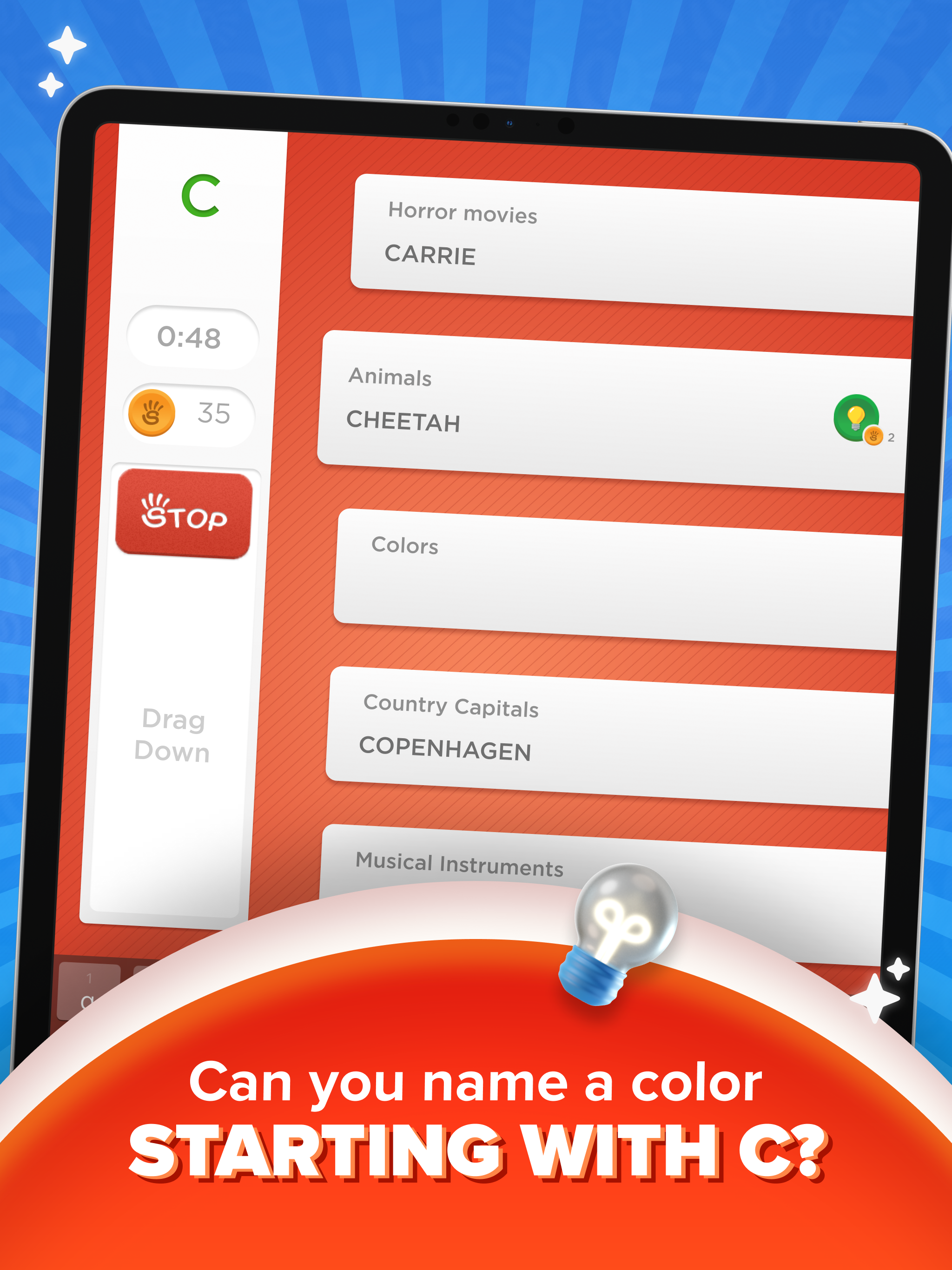 Cuplikan Layar Game Stop - Categories Word Game