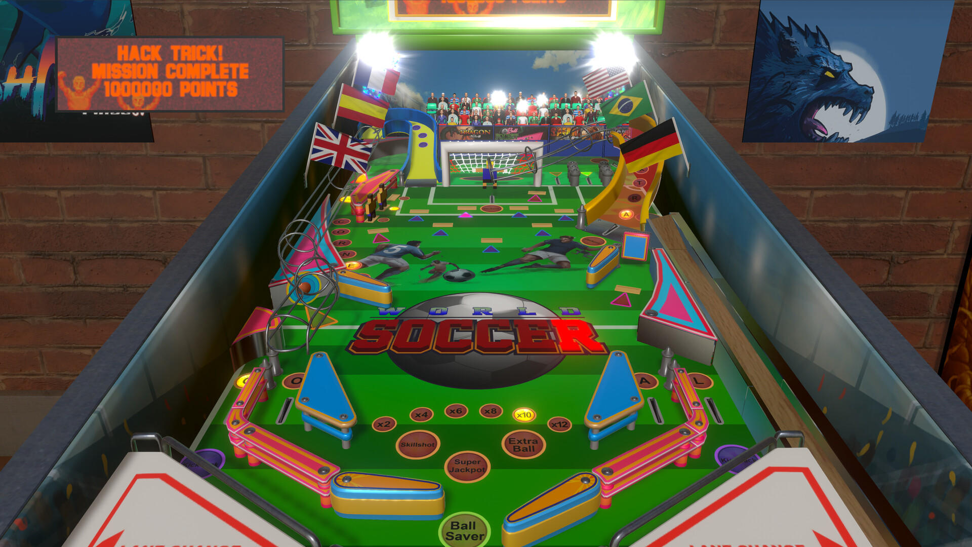 Скриншот игры World Soccer Pinball