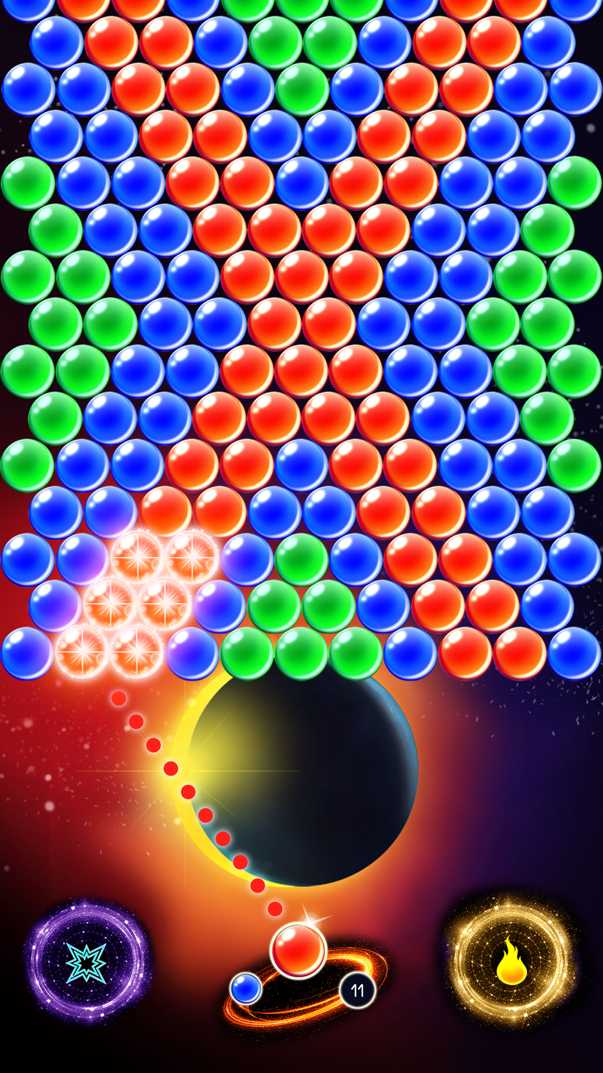 Скриншот игры Bubble Eclipse