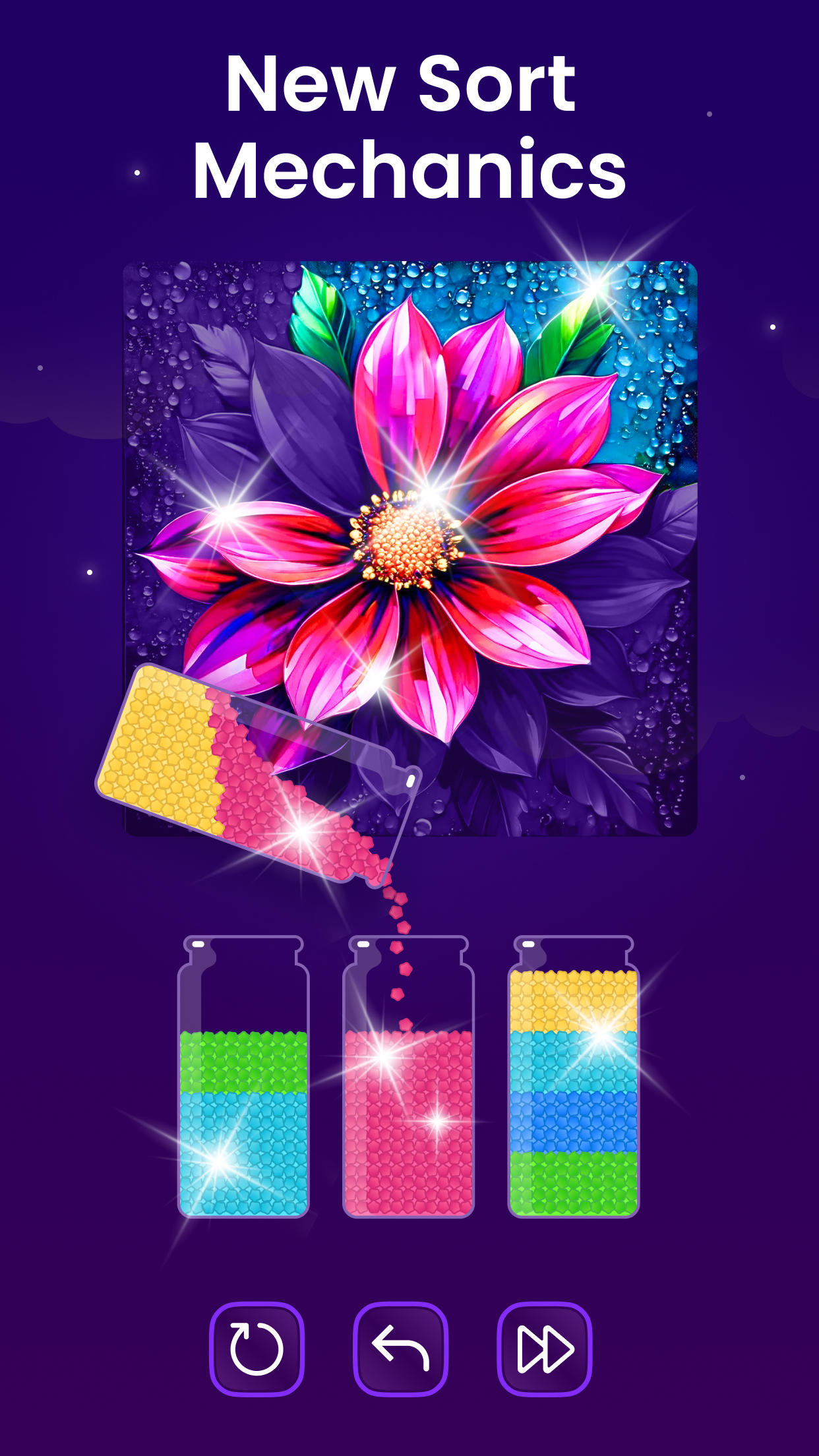 Скриншот игры Bottle Sort－Color Puzzles Game