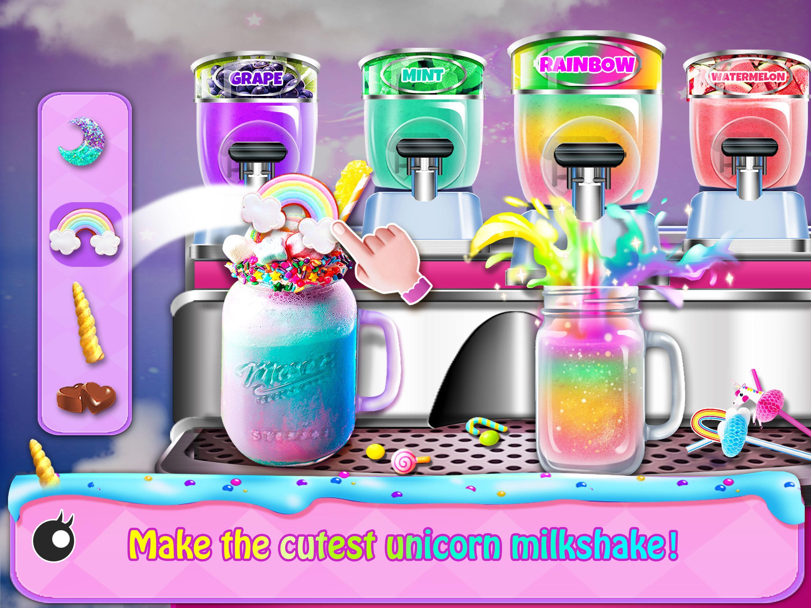Rainbow Unicorn Foods & Desser Game Screenshot