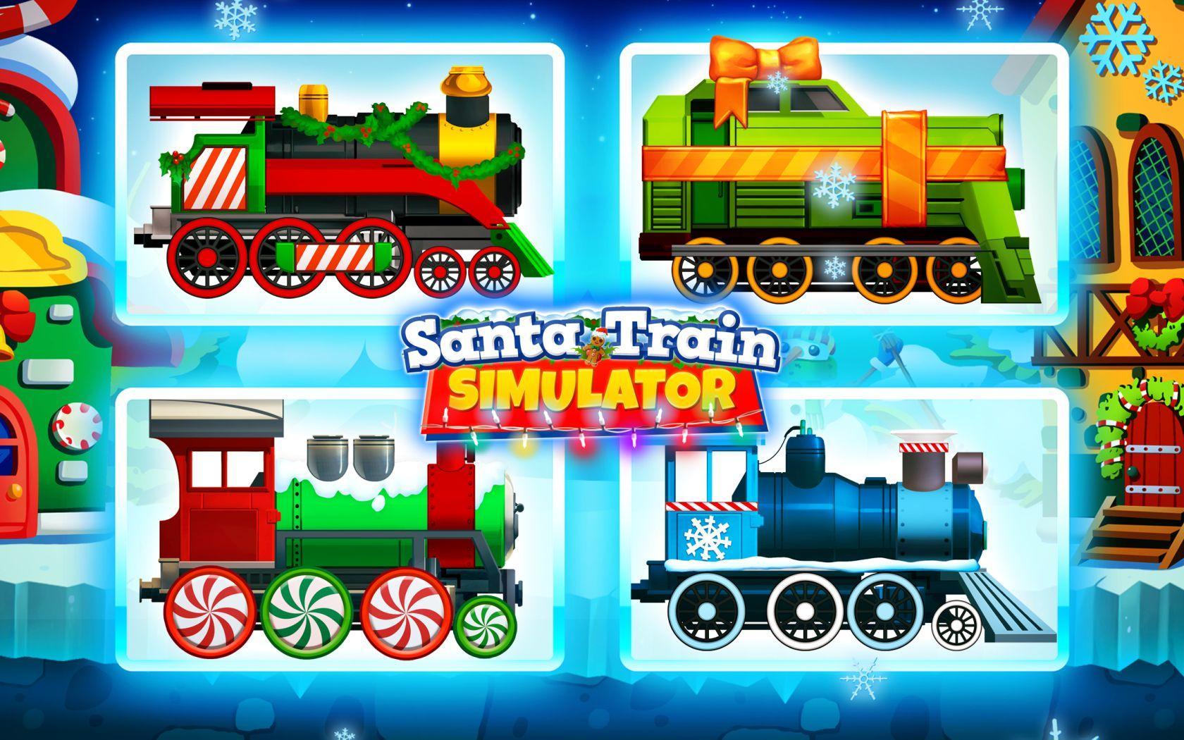 Screenshot 1 of Fun Kids Train 4: Simulateur de train de Noël Père Noël 3.61