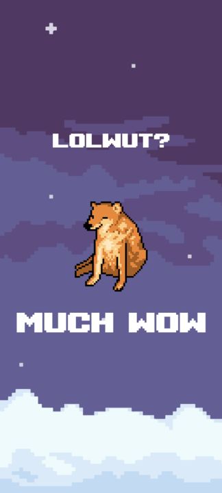 DogeBurd: Flying Flappy Doge 게임 스크린샷