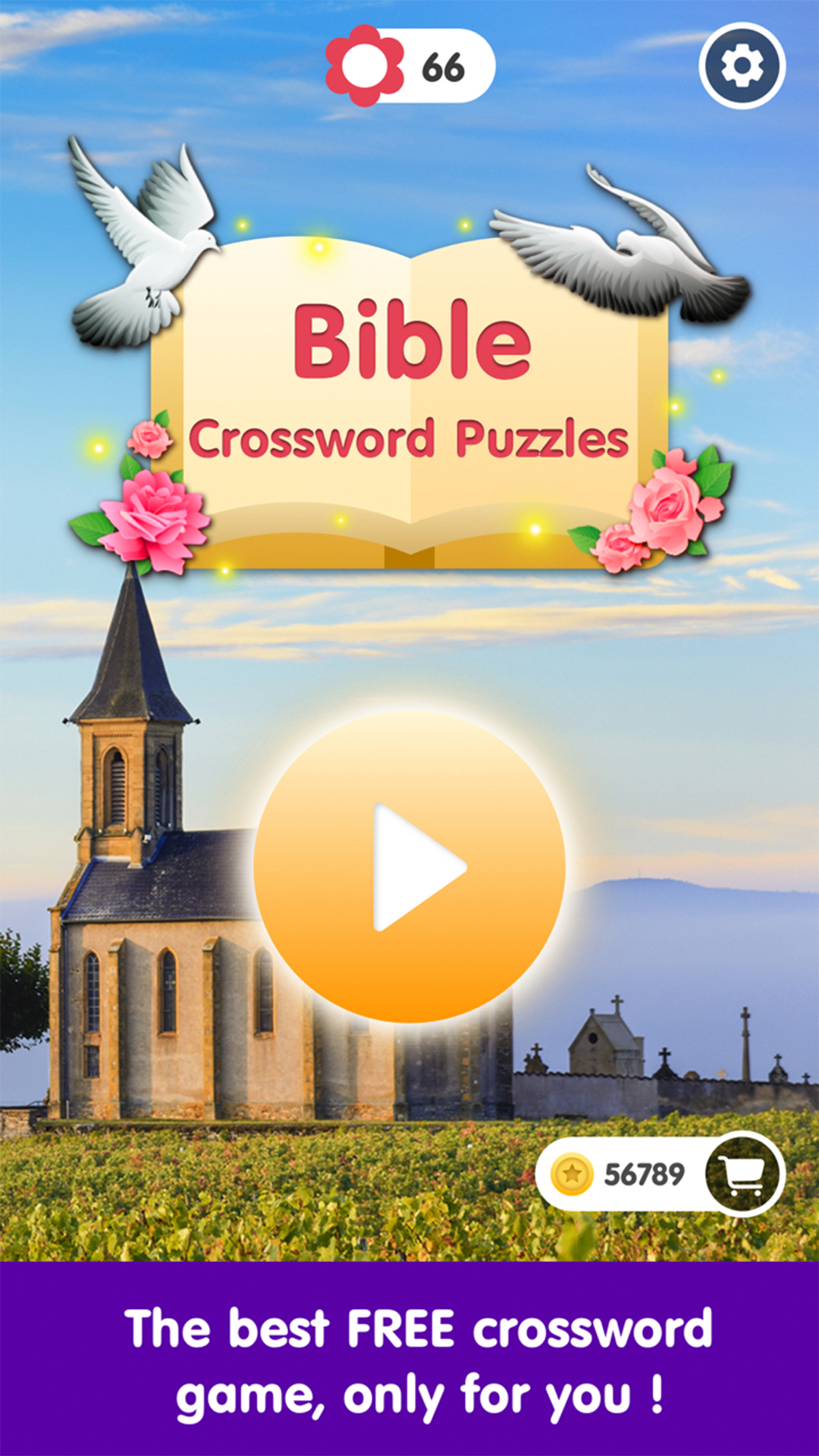 Screenshot 1 of Palavras cruzadas da Bíblia - Quebra-cabeças diários 1.1.6