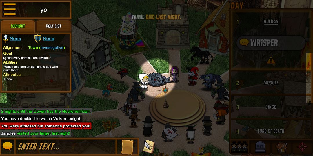 Screenshot of Town of Salem - The Coven