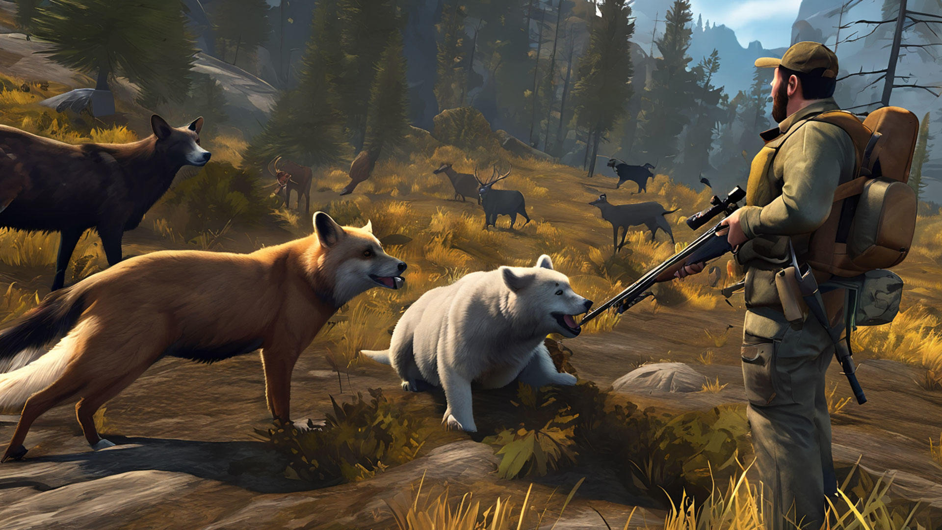 Screenshot 1 of 野生動物獵人模擬器: Animal Hunting 2023 0.2
