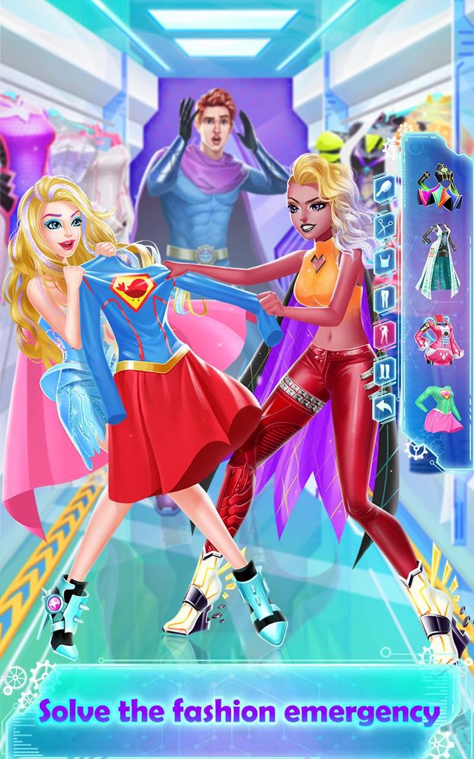 Screenshot of Superhero Girl Prom Clash